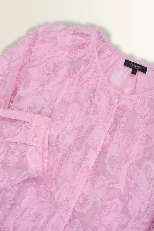 Blouse in jacquard dessin