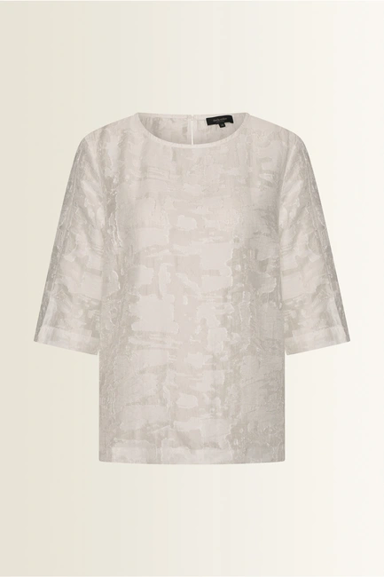 Blouse in structuurstof