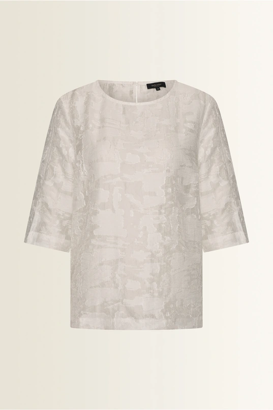 Blouse in structuurstof