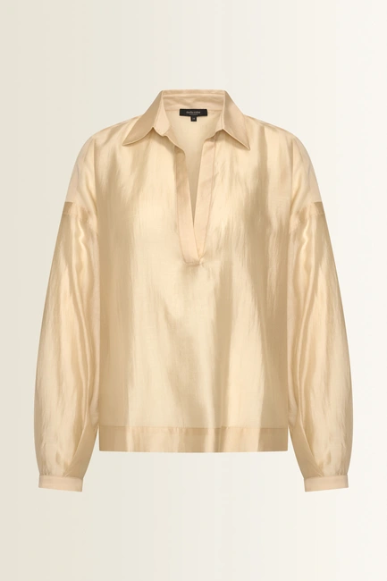 Blouse in subtiele glans