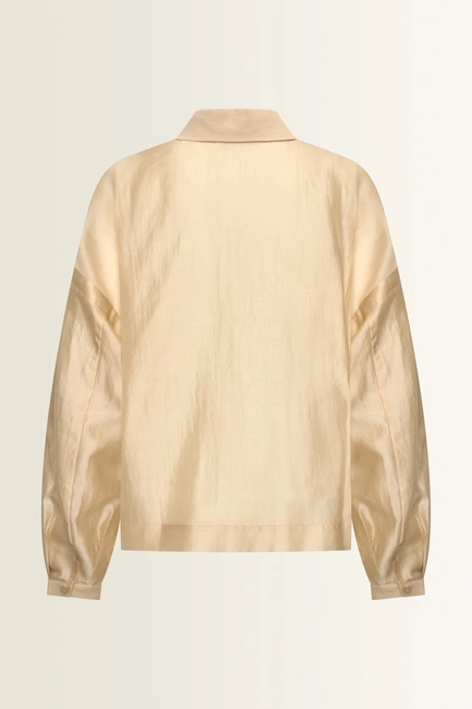 Blouse in subtiele glans