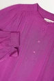 Blouse jacquard stippen