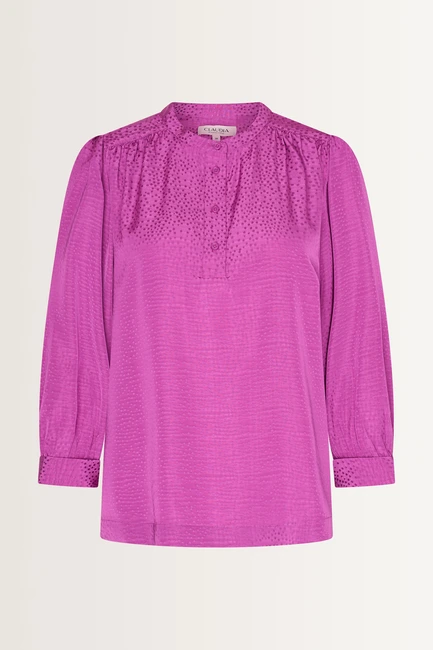 Blouse jacquard stippen