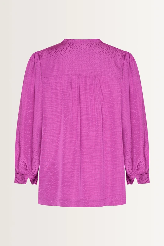 Blouse jacquard stippen