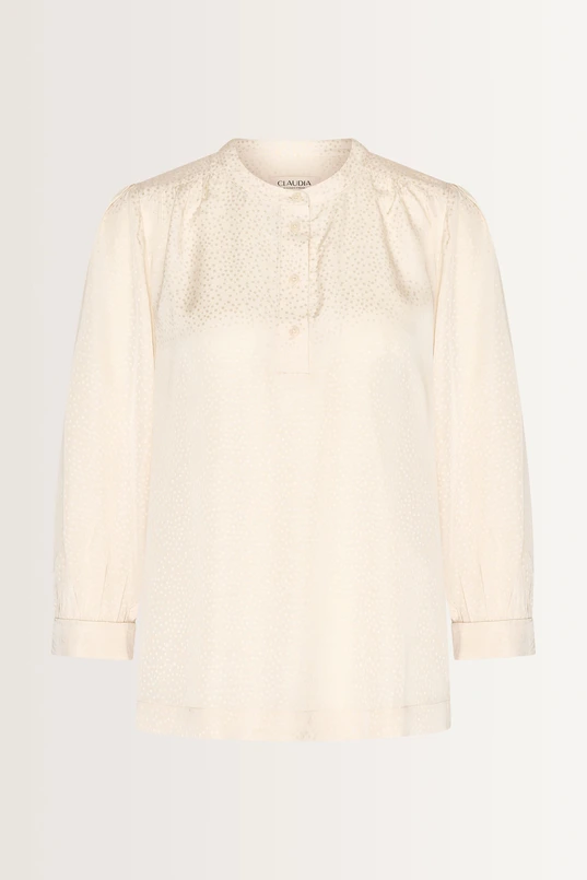 Blouse jacquard stippen