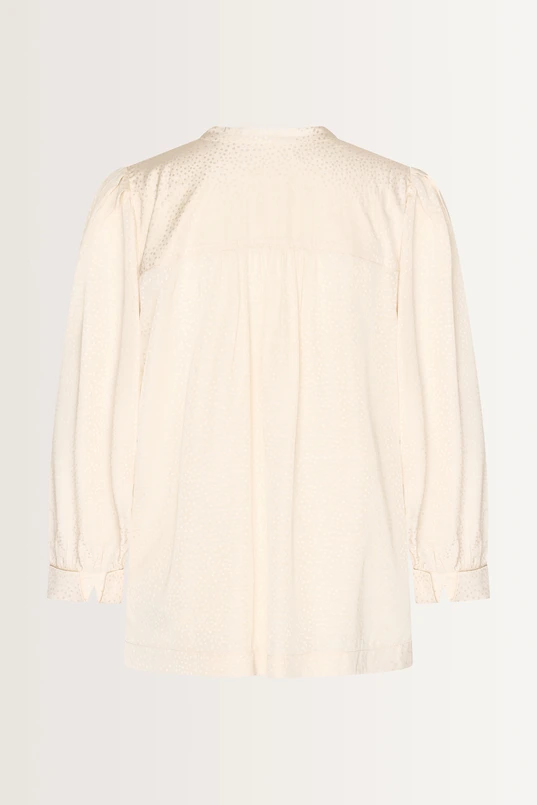 Blouse jacquard stippen
