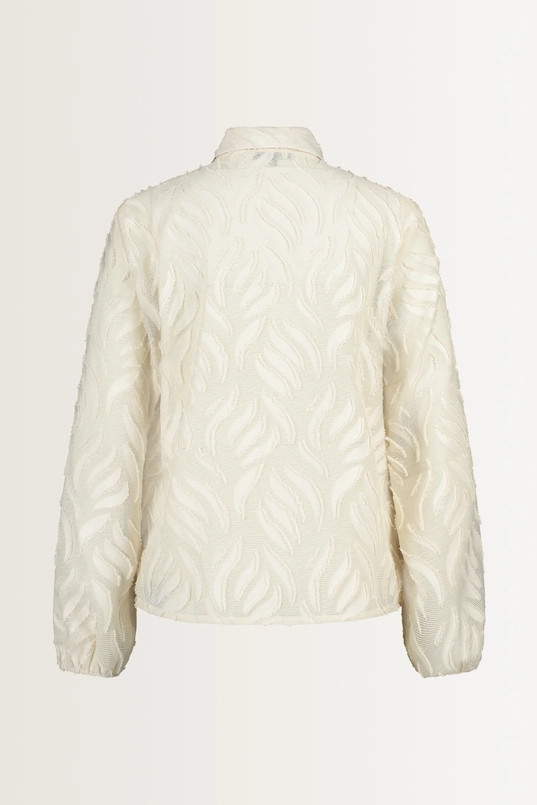 Blouse met 3D-bladstructuur