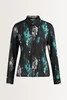 Blouse met abstracte print