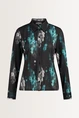Blouse met abstracte print