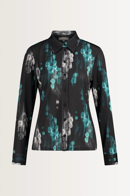 Blouse met abstracte print