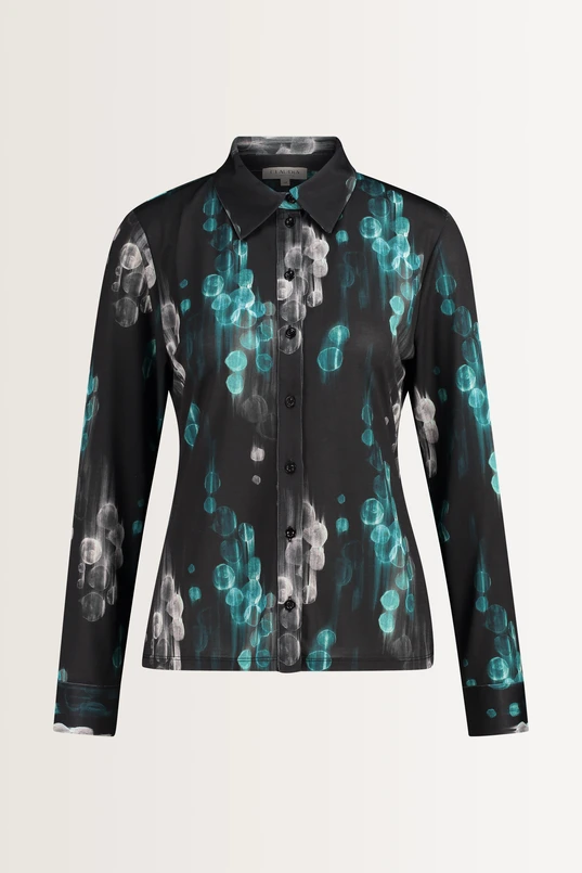 Blouse met abstracte print