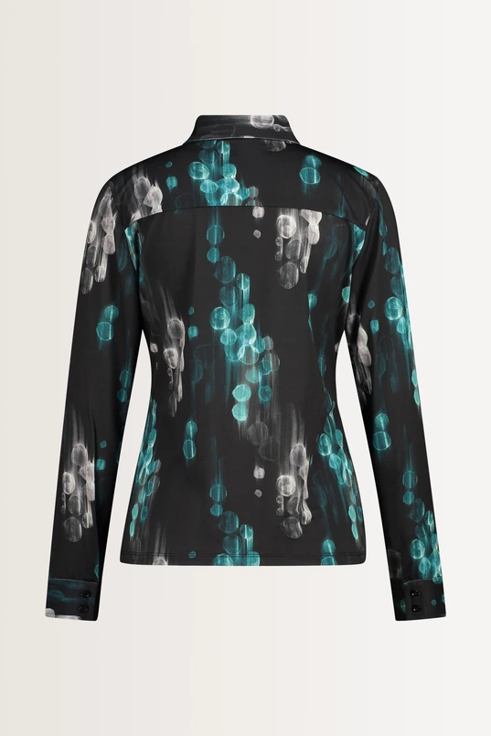 Blouse met abstracte print