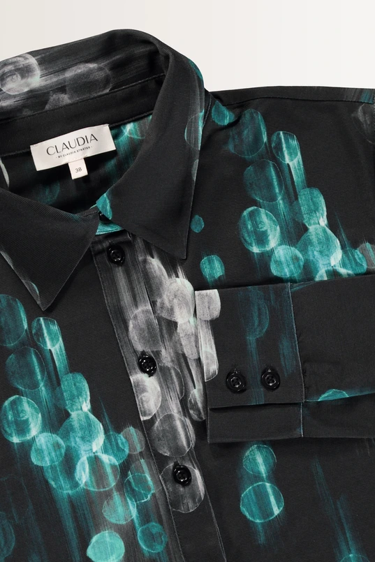 Blouse met abstracte print