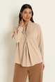 Blouse met afneembaar brochedetail