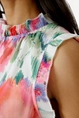 Blouse met aquarelprint in chiffon OUI