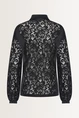 Blouse met bloemenkant