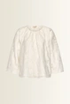 Blouse met bloemreliëf