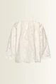 Blouse met bloemreliëf