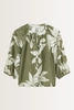 Blouse met botanische print Marc O'Polo