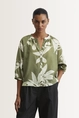 Blouse met botanische print Marc O'Polo