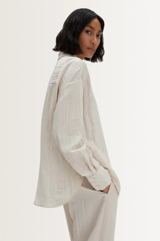 Blouse met crinkle structuur Zlimay Someday