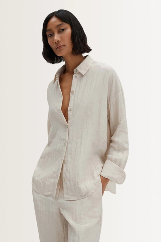 Blouse met crinkle structuur Zlimay Someday