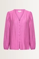 Blouse met crinkle structuur