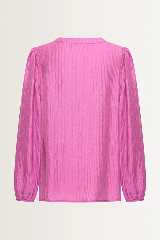 Blouse met crinkle structuur