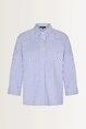 Blouse met diagonale strepen