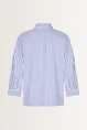 Blouse met diagonale strepen
