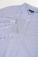 Blouse met diagonale strepen
