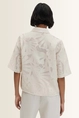 Blouse met fil coupé bloemenmotief Zlowera Someday