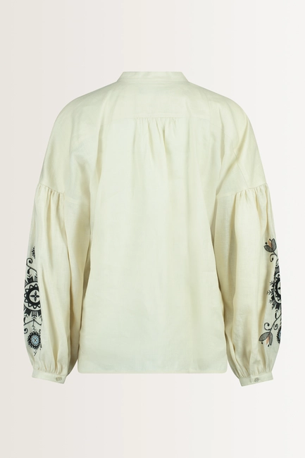 Blouse met geborduurde mouwen Ilex Max Mara Weekend