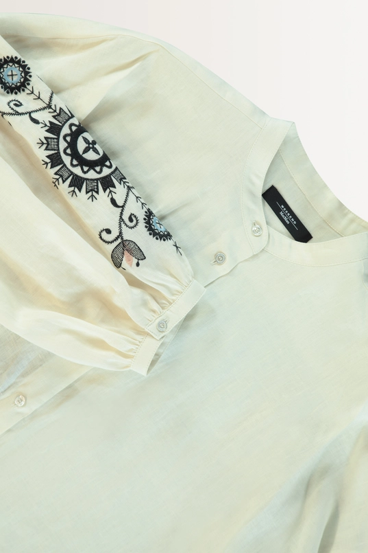 Blouse met geborduurde mouwen Ilex Max Mara Weekend