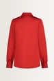 Blouse met glanzende satijnweving