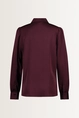 Blouse met glanzende satijnweving