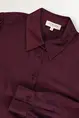 Blouse met glanzende satijnweving