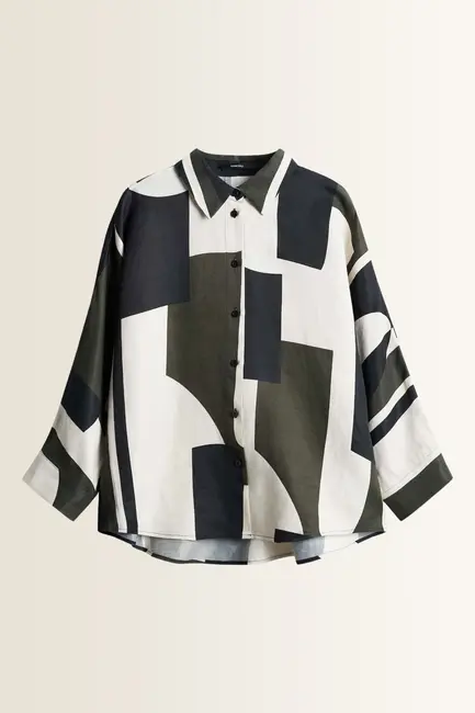 Blouse met grafische print Zamila Someday