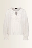 Blouse met kraaltjes en volantdetails Monari