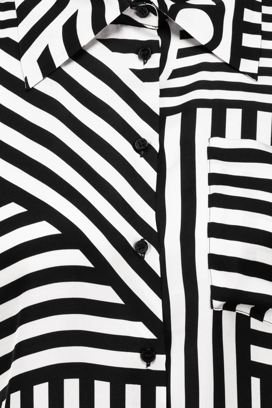 Blouse met logodessin
