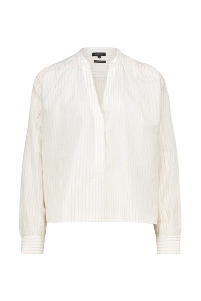 Blouse met lurex garen