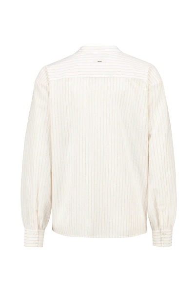 Blouse met lurex garen