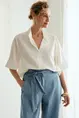 Blouse met opstaande kraag