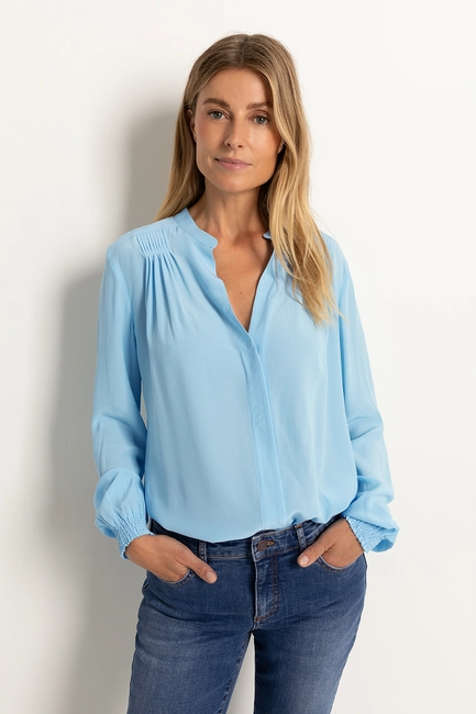 Blouse met plooien