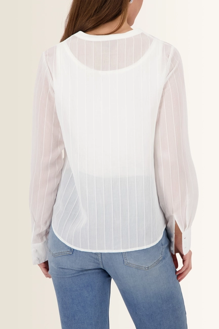Blouse met ruchestrook Monari