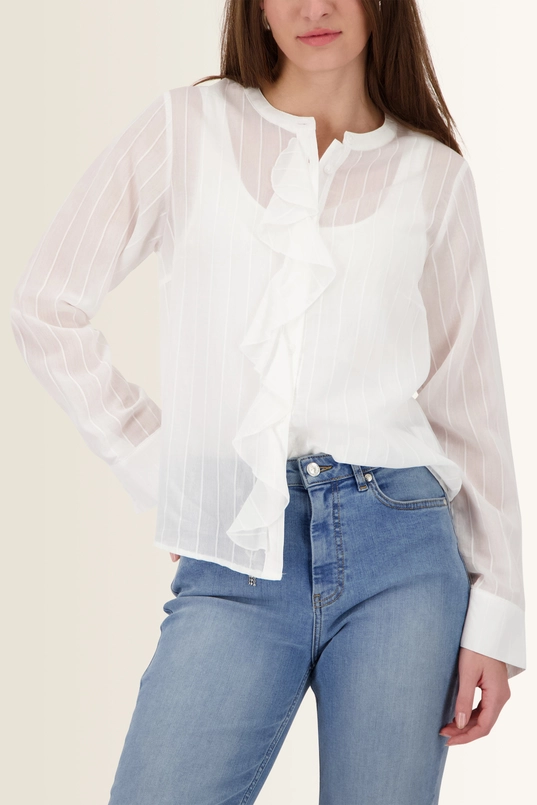 Blouse met ruchestrook Monari