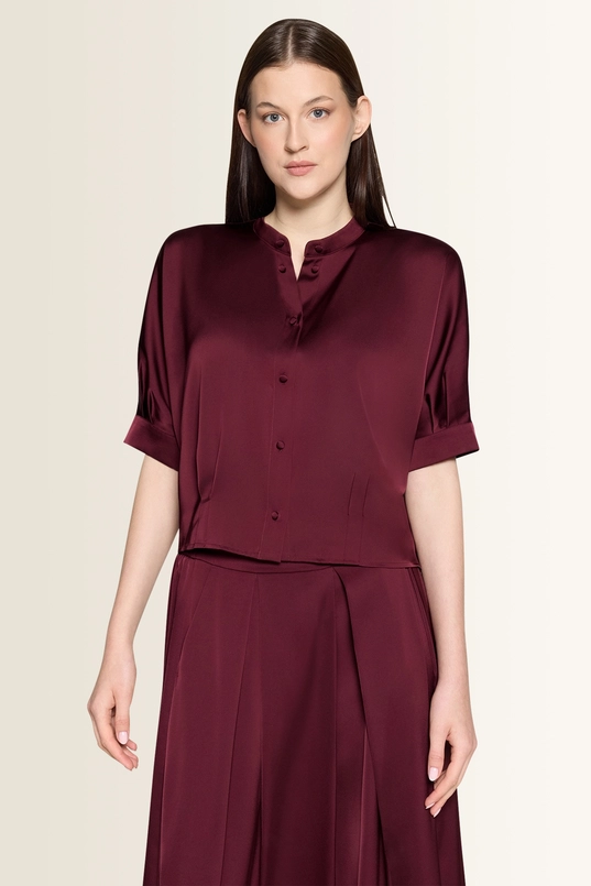 Blouse met satijnglans Vera Mont