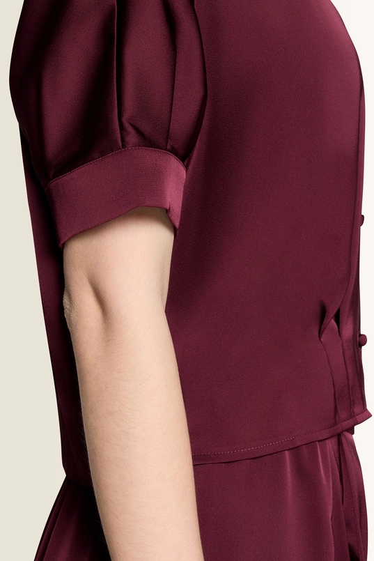 Blouse met satijnglans Vera Mont