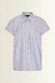 Blouse met speels streepeffect