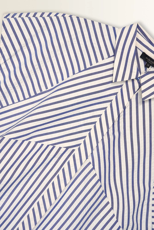 Blouse met speels streepeffect